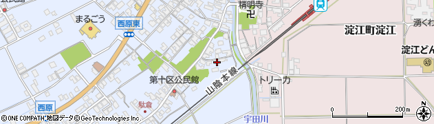 鳥取県米子市淀江町西原462周辺の地図