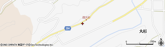 鳥取県東伯郡琴浦町大杉653周辺の地図