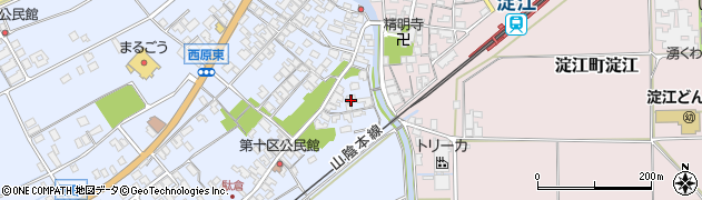 鳥取県米子市淀江町西原483周辺の地図