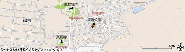 松籟公園周辺の地図