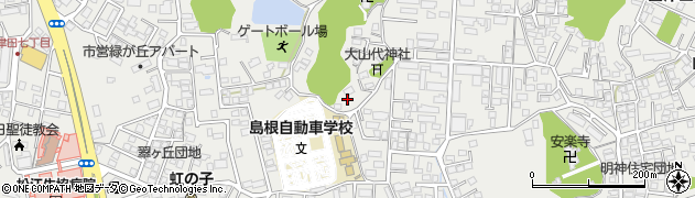 島根県松江市西津田周辺の地図