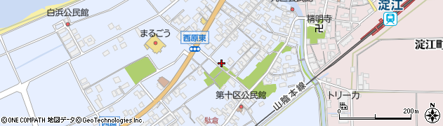 鳥取県米子市淀江町西原552-6周辺の地図