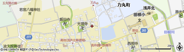 滋賀県長浜市高畑町155周辺の地図