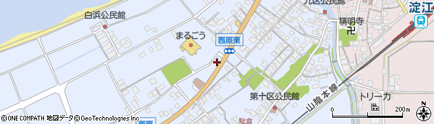 鳥取県米子市淀江町西原1153周辺の地図