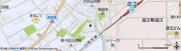 鳥取県米子市淀江町西原494周辺の地図