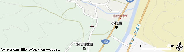 兵庫県美方郡香美町小代区大谷598周辺の地図