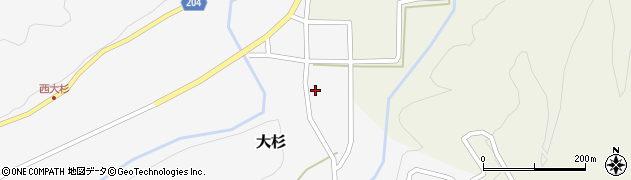 鳥取県東伯郡琴浦町大杉41周辺の地図