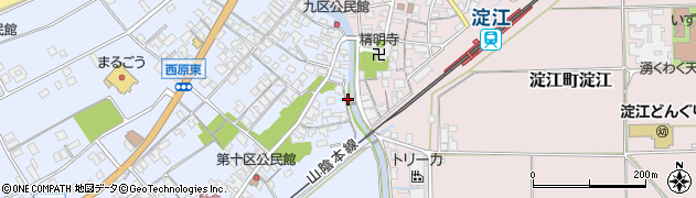 鳥取県米子市淀江町西原478-1周辺の地図