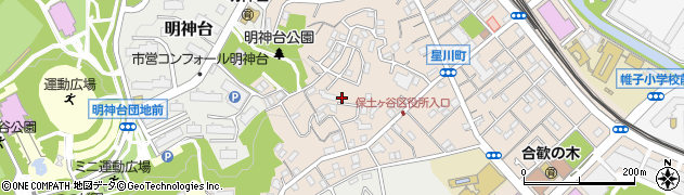 神奈川県横浜市保土ケ谷区星川1丁目21周辺の地図