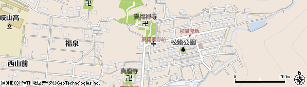 真福禅寺前周辺の地図