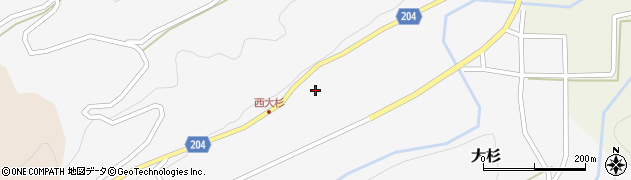 鳥取県東伯郡琴浦町大杉615周辺の地図
