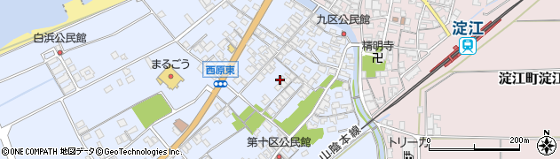 鳥取県米子市淀江町西原555周辺の地図