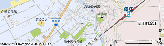 鳥取県米子市淀江町西原548周辺の地図