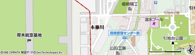 神奈川県大和市本蓼川周辺の地図