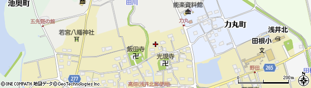 滋賀県長浜市高畑町122周辺の地図