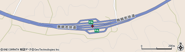 舞鶴ＰＡ周辺の地図