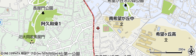 神奈川県横浜市旭区南希望が丘117周辺の地図