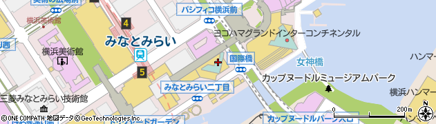 オールデイダイニング「カフェトスカ」　（横浜ベイホテル東急）周辺の地図