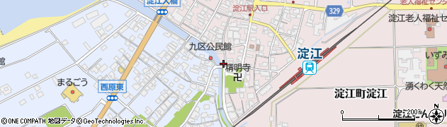 鳥取県米子市淀江町淀江586周辺の地図
