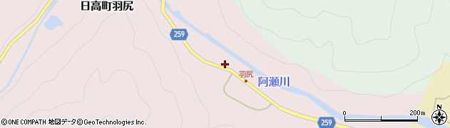 兵庫県豊岡市日高町羽尻368周辺の地図