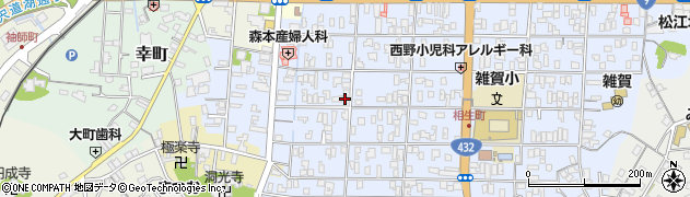 島根県松江市雑賀町周辺の地図