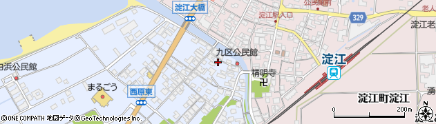 鳥取県米子市淀江町西原516周辺の地図