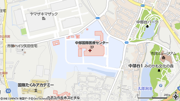 〒505-0010 岐阜県美濃加茂市健康のまちの地図