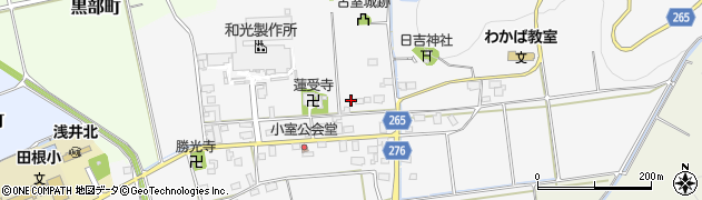 滋賀県長浜市小室町周辺の地図