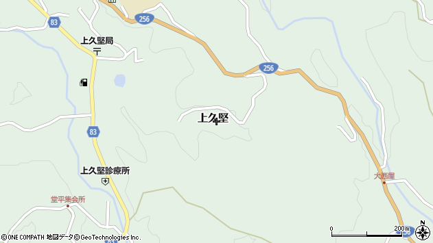〒399-2611 長野県飯田市上久堅の地図