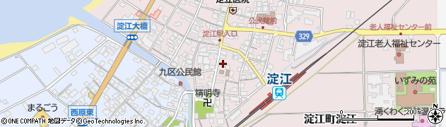 米子信用金庫淀江支店周辺の地図