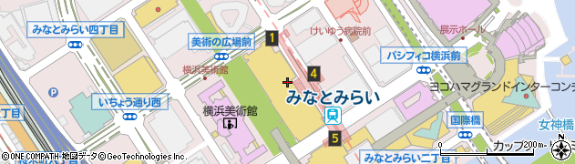 鎌倉パスタ みなとみらい店周辺の地図