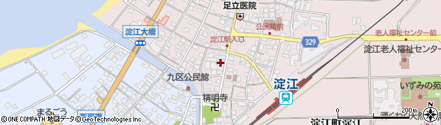 鳥取県米子市淀江町淀江599周辺の地図