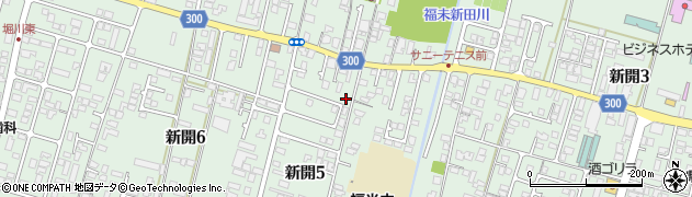 鳥取県米子市新開周辺の地図