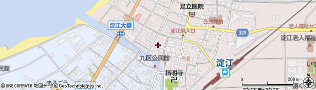 鳥取県米子市淀江町淀江627周辺の地図