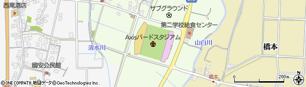 Ａｘｉｓバードスタジアム（鳥取市営サッカー場）周辺の地図