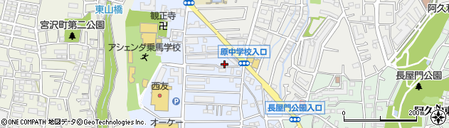 阿久和団地集会所周辺の地図