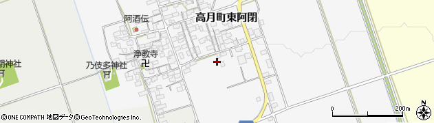 滋賀県長浜市高月町東阿閉周辺の地図