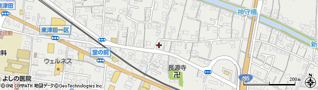 島根県松江市東津田町1023周辺の地図