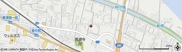 島根県松江市東津田町989周辺の地図