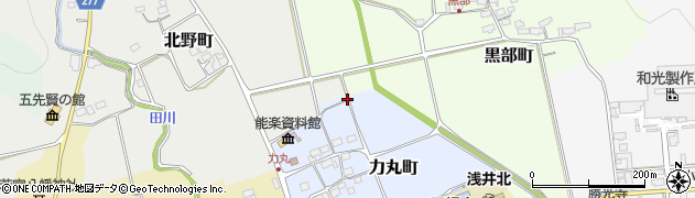 滋賀県長浜市力丸町周辺の地図