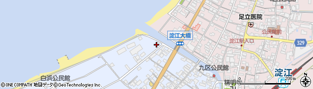 鳥取県米子市淀江町西原1327-16周辺の地図
