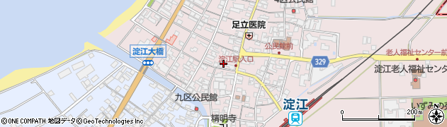鳥取県米子市淀江町淀江605周辺の地図