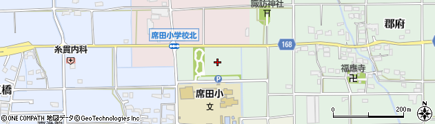 席田北部公園周辺の地図
