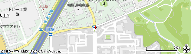 飛行場正門周辺の地図