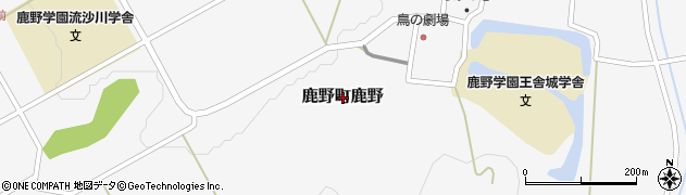 鳥取県鳥取市鹿野町鹿野周辺の地図