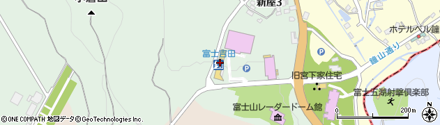 道の駅富士吉田周辺の地図