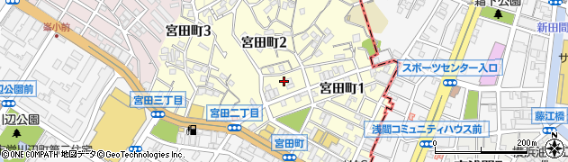 神奈川県横浜市保土ケ谷区宮田町2丁目周辺の地図