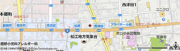 メガネ２１　松江店周辺の地図