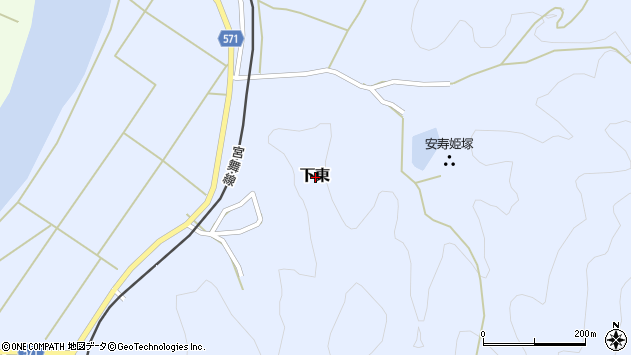 〒624-0967 京都府舞鶴市下東の地図