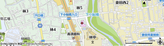 湯花楽 厚木店周辺の地図